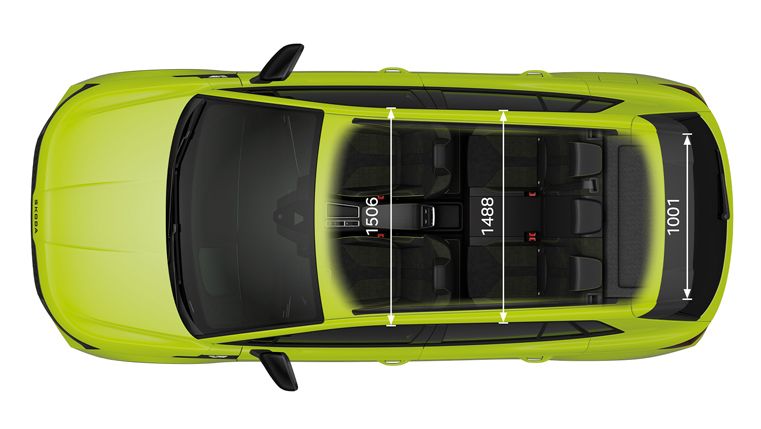 Škoda Elroq RS Abmessungen – Vogelperspektive