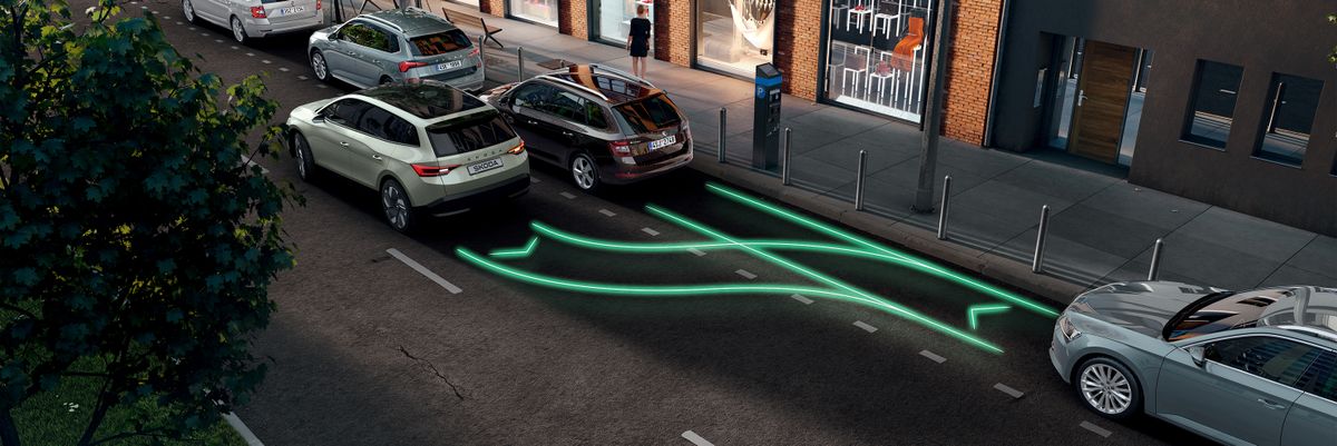 Škoda Enyaq – asistență la parcare